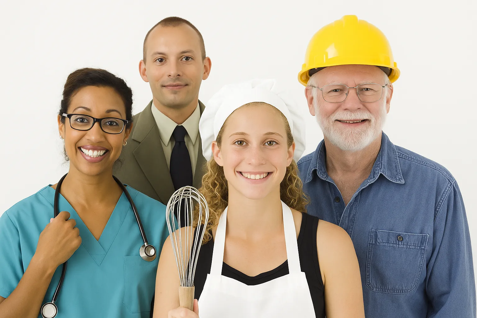 Doctor, business professional, chef, and contractor, representing the everyday people who invest in notes